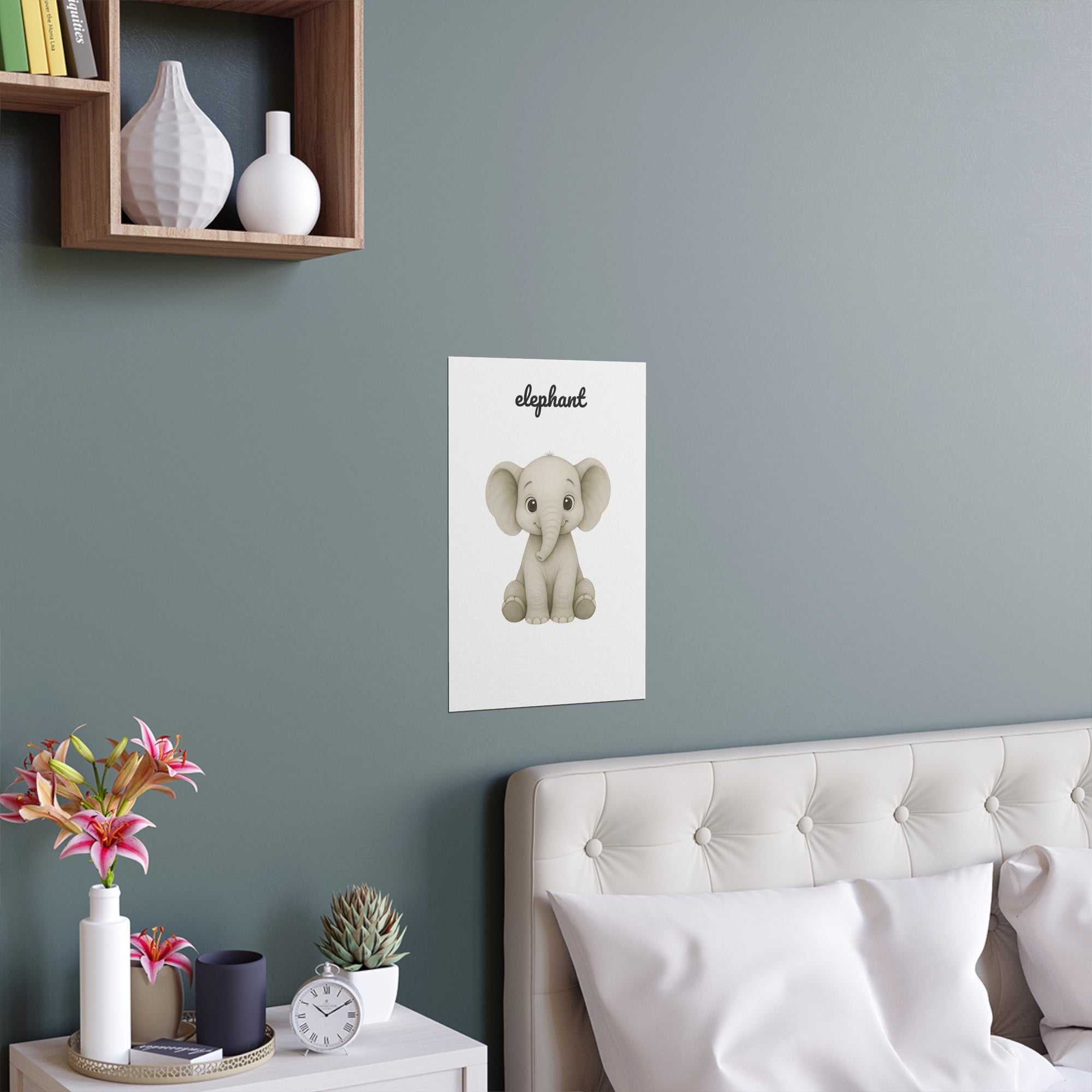 Elephant Nursery Safari Wall Art
