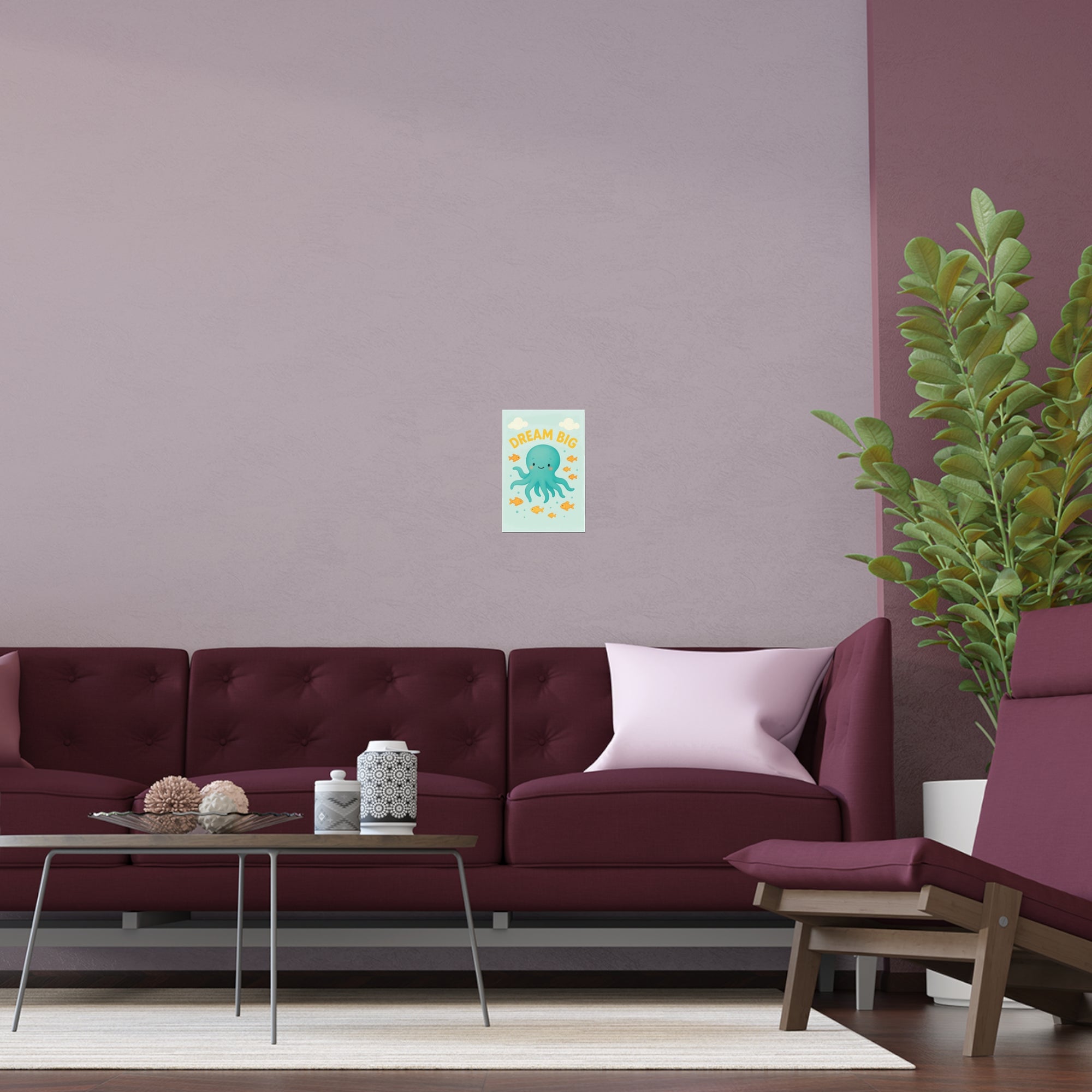 Dream Big Octopus Wall Art