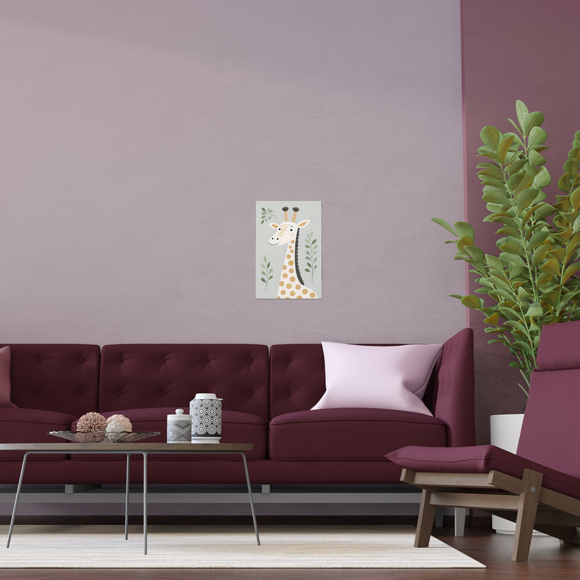 Giraffe Safari Animal Wall Art
